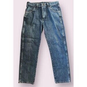 Wrangler Rustler Jeans Mens Tag 32x30 Straight Leg Blue Denim Durable Heavy Duty